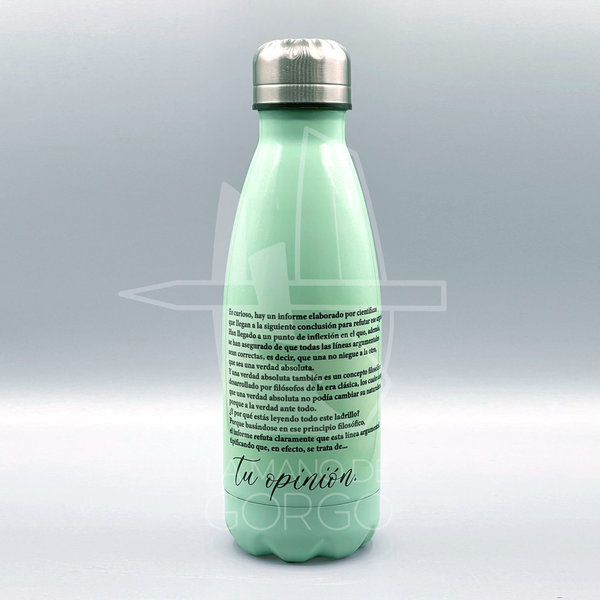 Botella de acero inóxidable