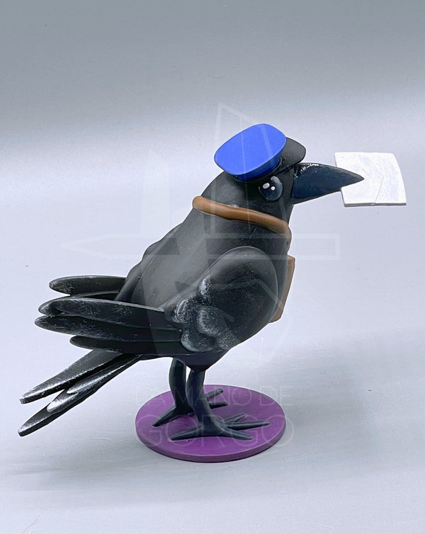 Figura de cuervo cartero